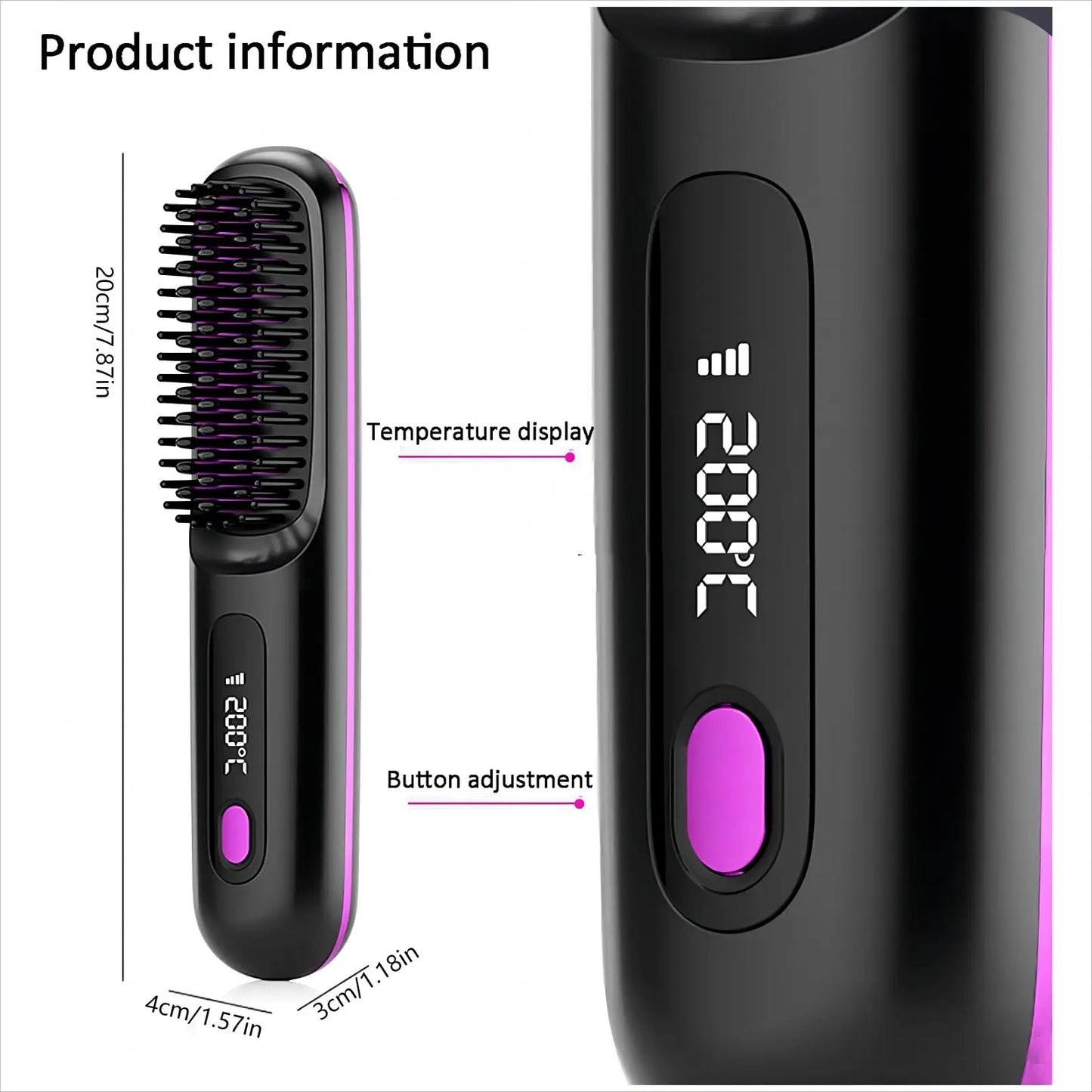 S7 Cordless Hair Straightening Brush