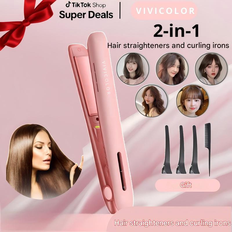 Gentlemen’s 2-in-1 Bangs Straightener & Curler