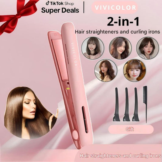 Gentlemen’s 2-in-1 Bangs Straightener & Curler