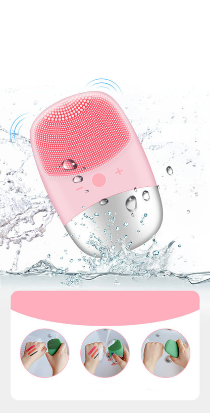 Mini Silicone Electric Facial Cleansing Brush