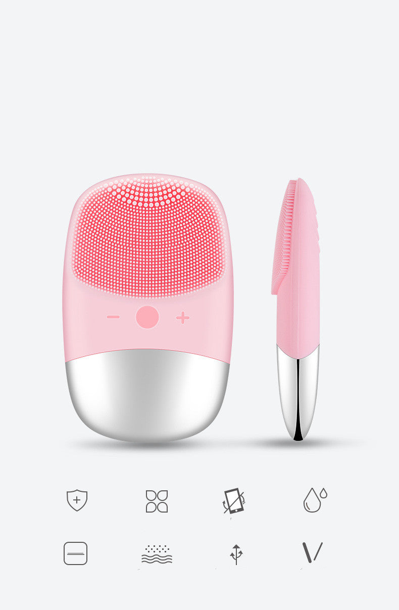 Mini Silicone Electric Facial Cleansing Brush