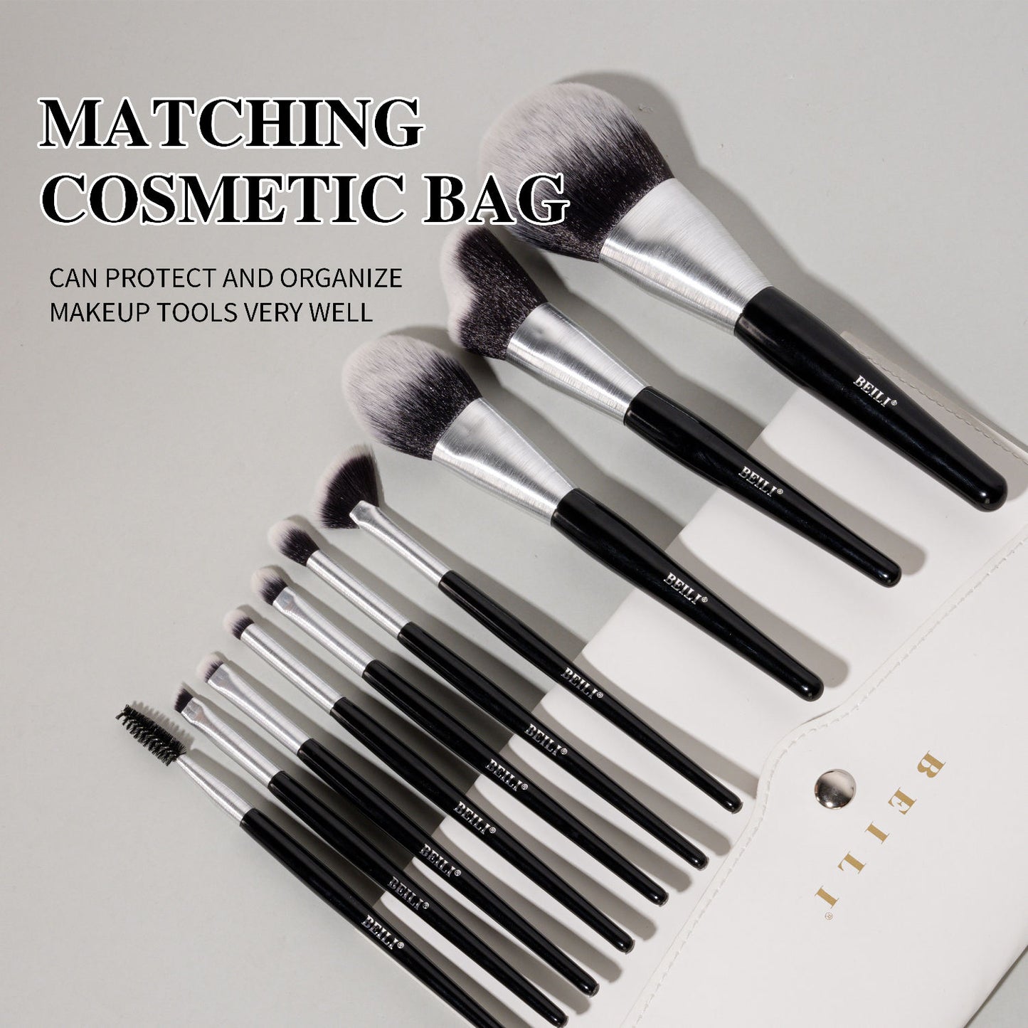 10‑Piece Professional Makeup Brush Set