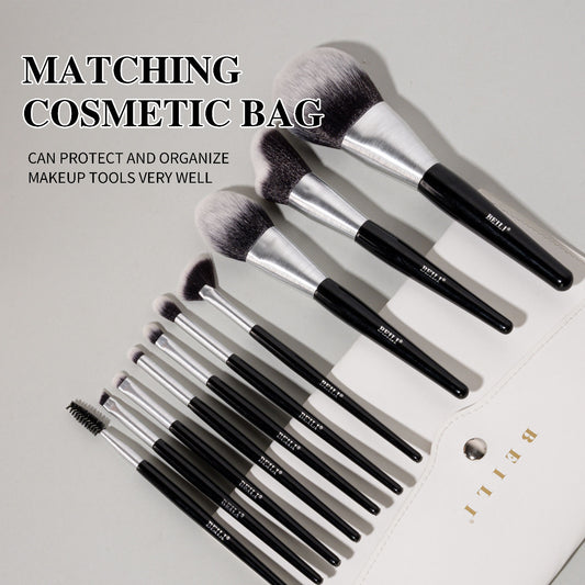 10‑Piece Professional Makeup Brush Set