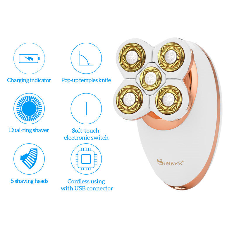 Men's grooming shaver - portable cordless design