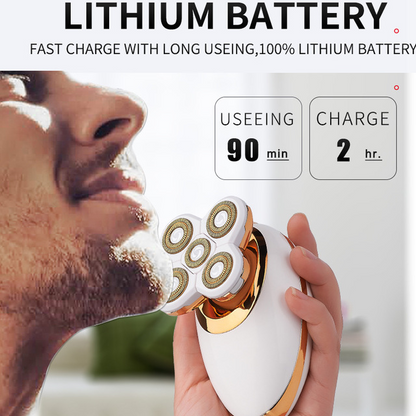 Waterproof electric shaver - wet and dry use