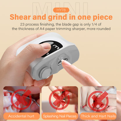 Electric Nail Clippers With LED Light