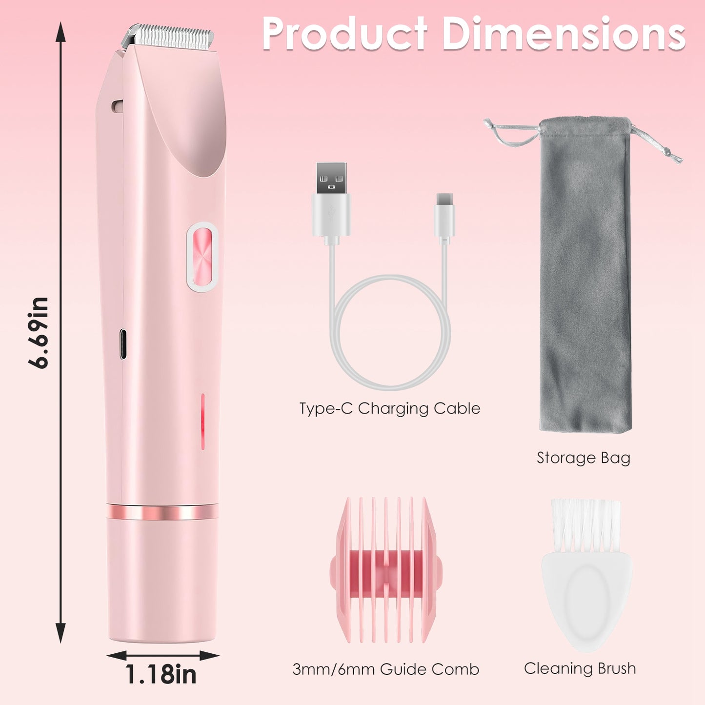 2-in-1 Bikini Trimmer for Women