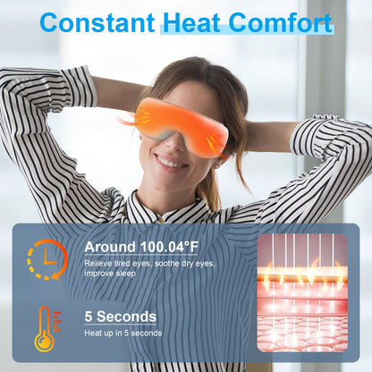 Wireless Eye Massager with Heat, Music & Air Pressure