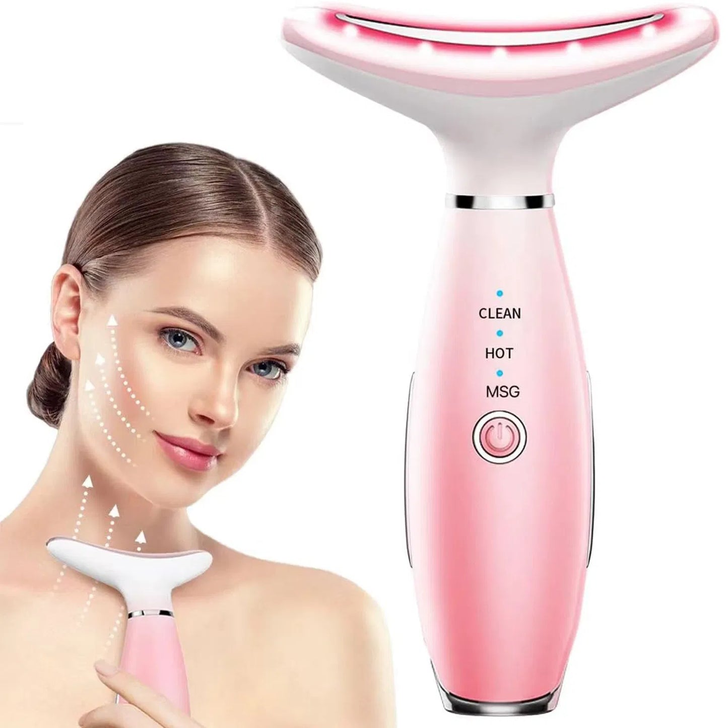 3-in-1 Neck & Face Massager With Heat