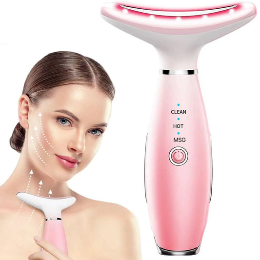 3-in-1 Neck & Face Massager With Heat