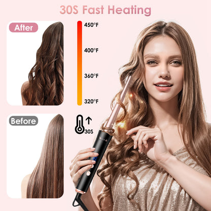 5-in-1 Curling Wand Hair Curling Iron Brush