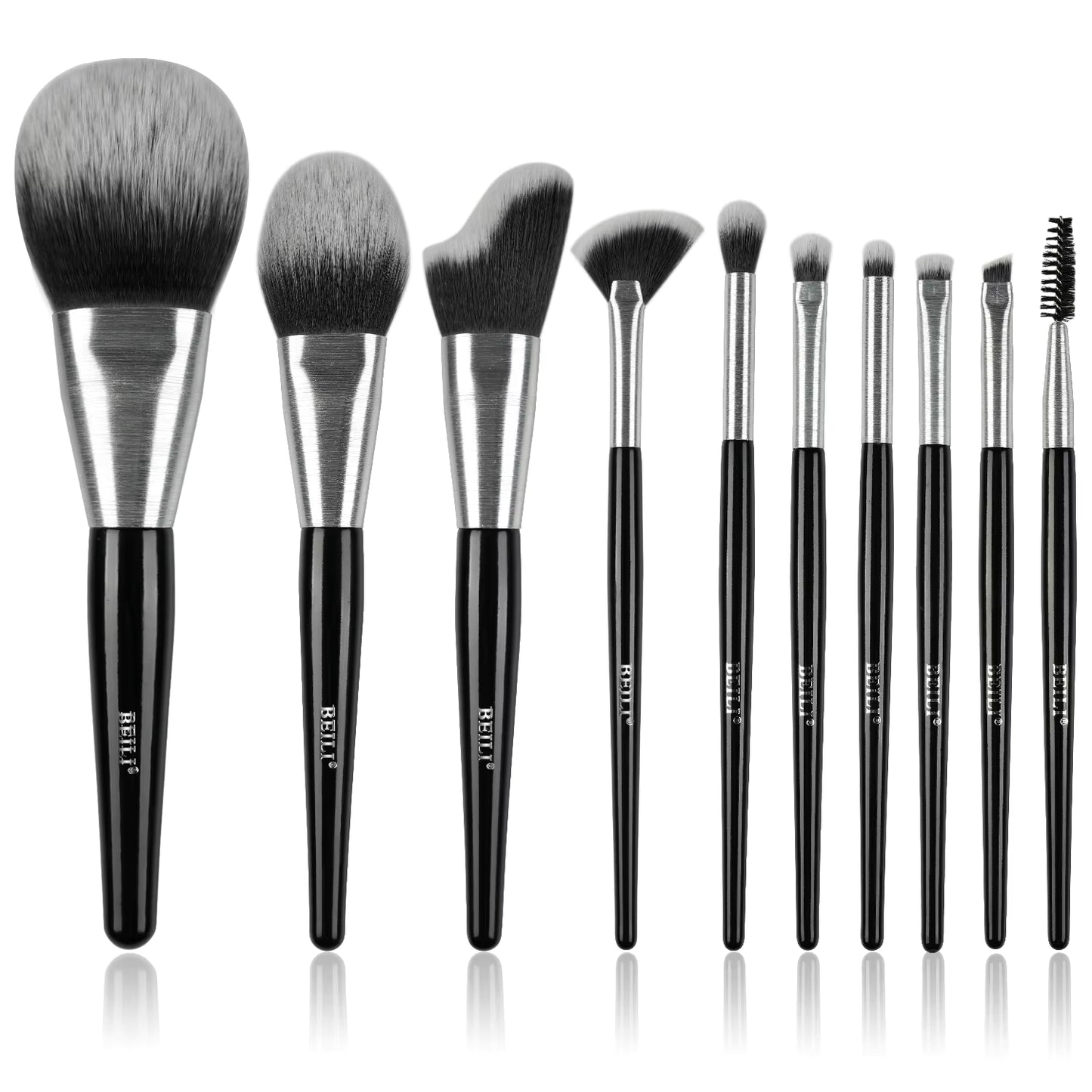 10‑Piece Professional Makeup Brush Set