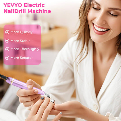 Professional Electric Nail Drill Kit with Drill Bits