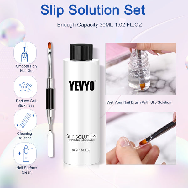 6 PCS Polygel Nail Kit with UV LED Lamp