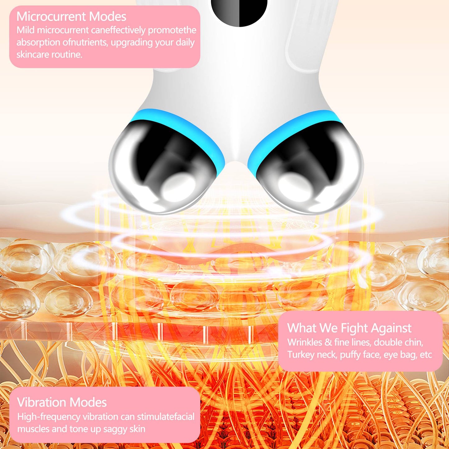 Microcurrent Facial Device Anti-Aging Face Lift