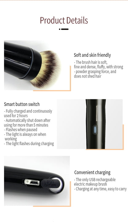 Electric Rotating Makeup Brush Set
