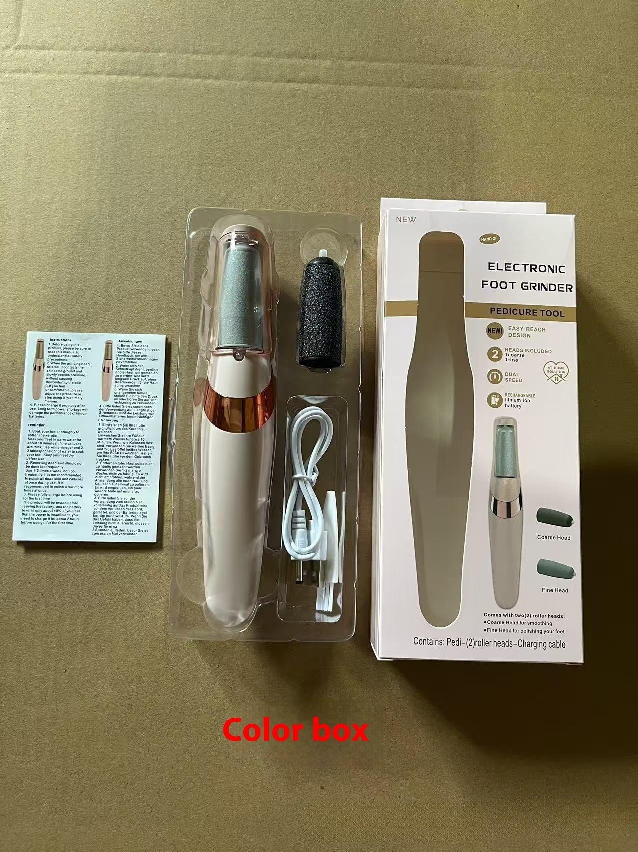 Electric Foot Grinder Callus Remover Tool