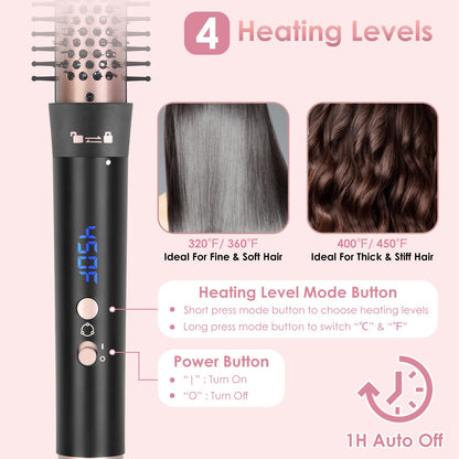 5-in-1 Curling Wand Hair Curling Iron Brush