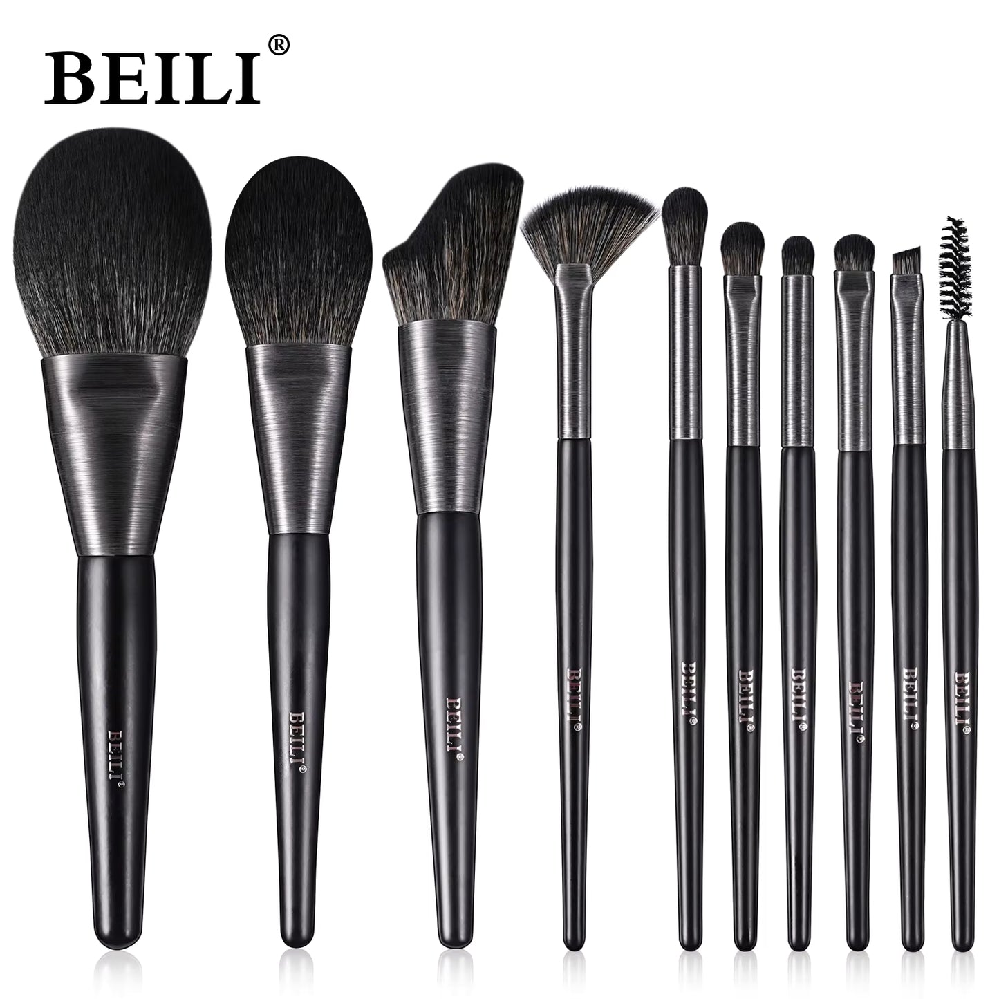 10‑Piece Professional Makeup Brush Set