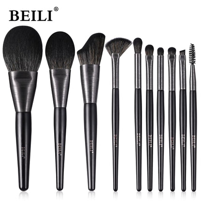 10‑Piece Professional Makeup Brush Set