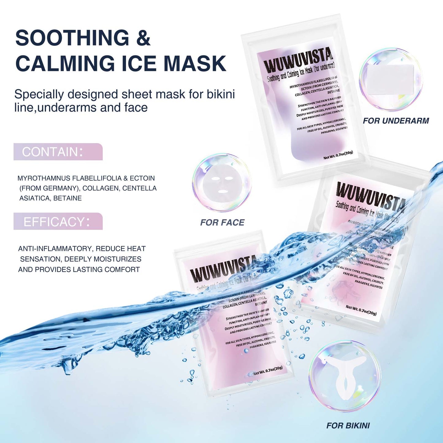 WUWUVISTA 69-Piece Hair Removal Wax Kit