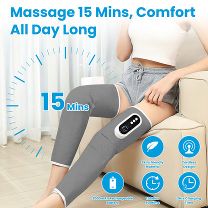 Cordless Heated Air Compression Leg Massager