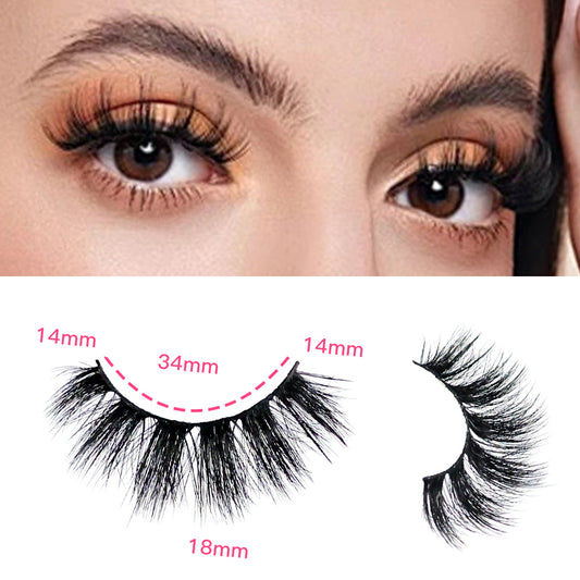 3D Multi-Layer False Eyelashes – Soft, Natural & Reusable