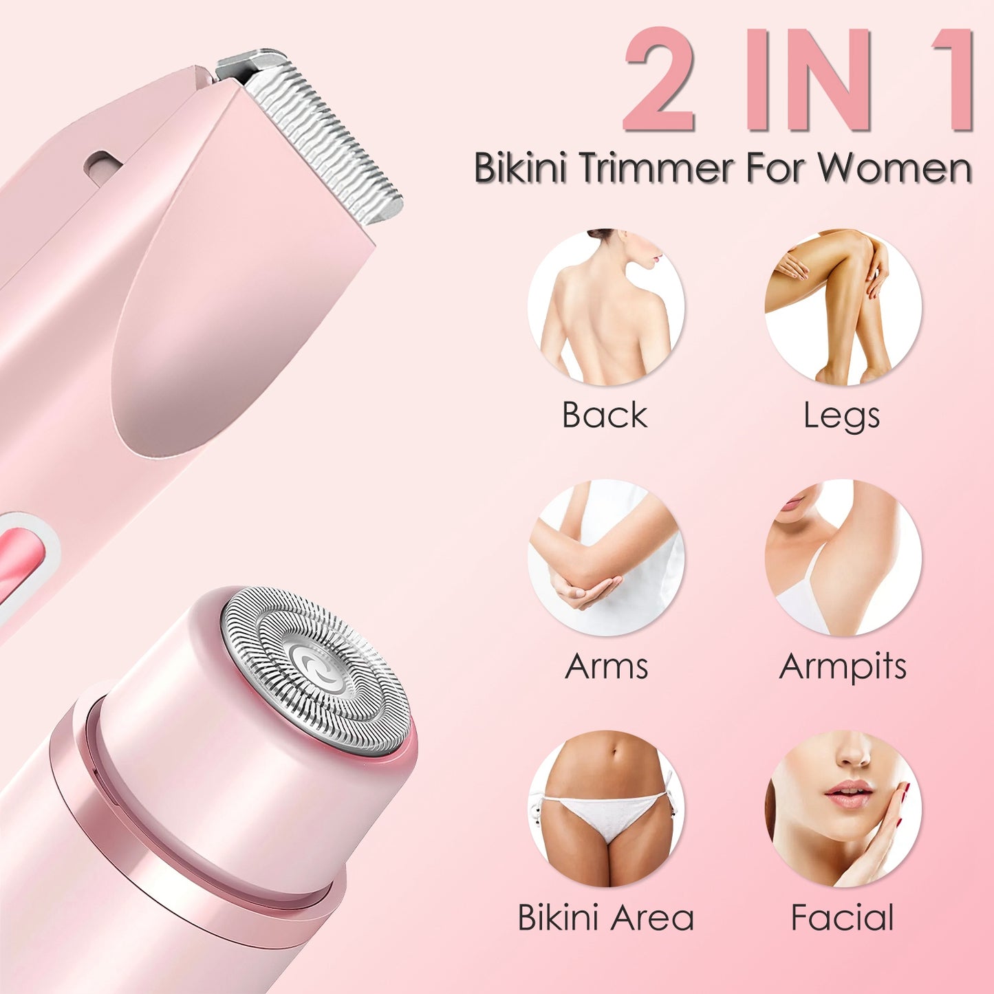 2-in-1 Bikini Trimmer for Women