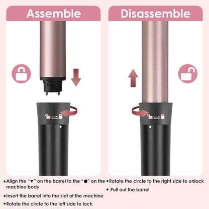 5-in-1 Curling Wand Hair Curling Iron Brush