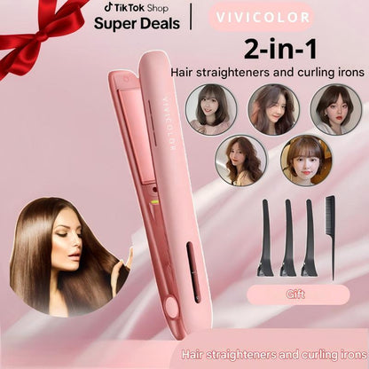 Gentlemen’s 2-in-1 Bangs Straightener & Curler